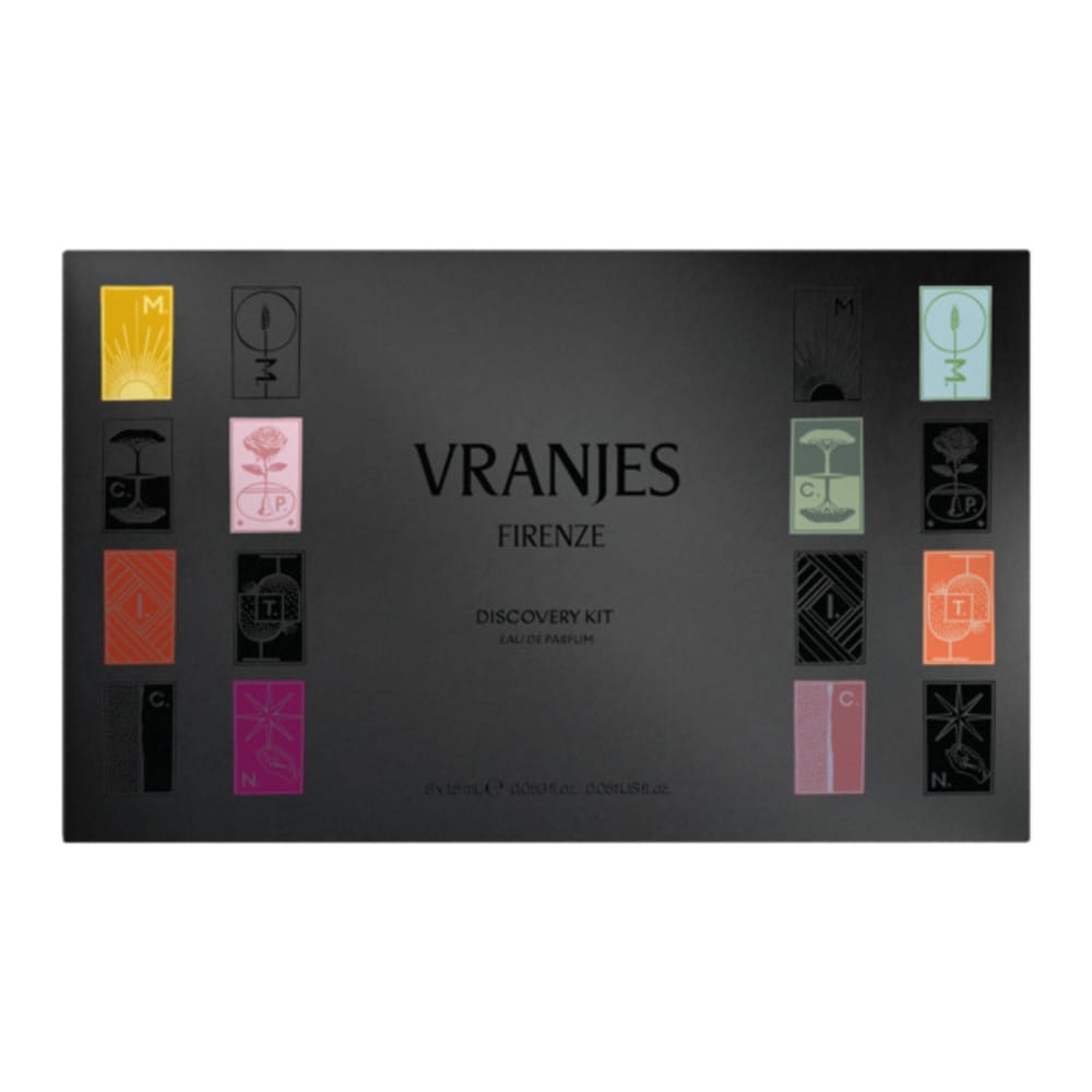 Парфюмерный набор Vranjes Firenze: парфюмерные воды Mattutino, Intrigo, Meriggiare, Tintinnio, Capogiro, Chiaroscuro, Petaloso, Nottetempo, 8 шт х 1,5 мл - фото 2