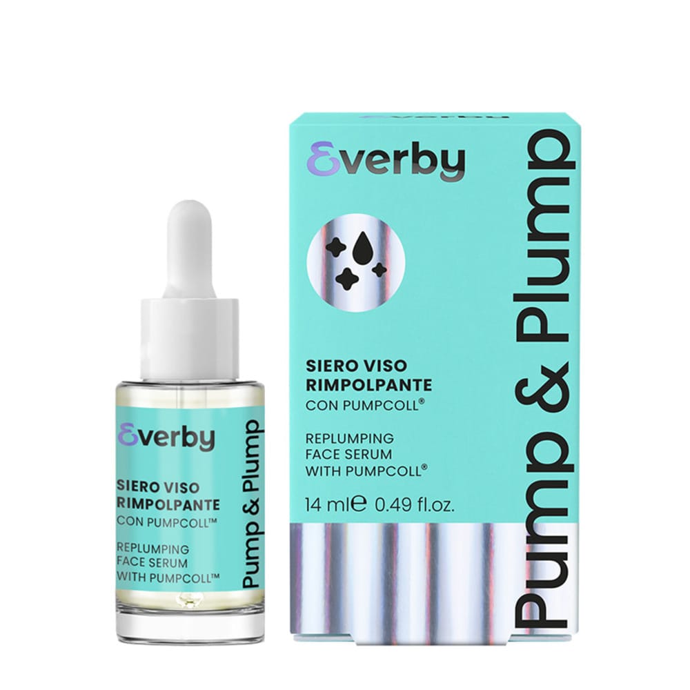 Восстанавливающая сыворотка для упругости кожи лица и шеи Everby Pump & Plump Replumping Face Serum, 14 мл