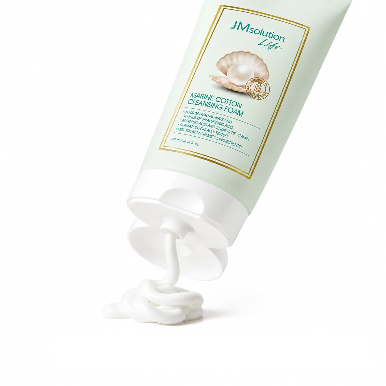 Очищающая пенка для лица JMsolution Life Cotton Cleansing Foam, 300 мл - фото 2