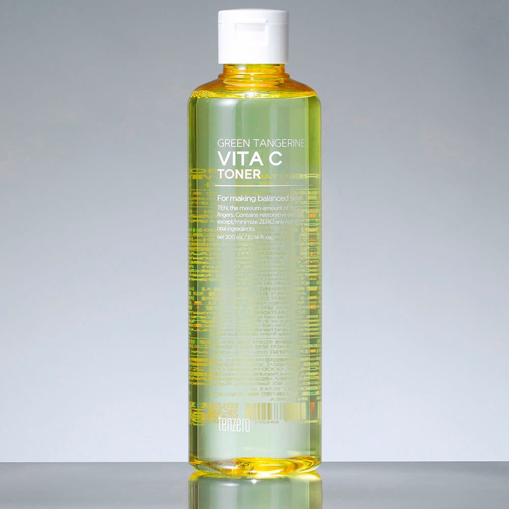 Освежающий, увлажняющий тонер для сияния кожи лица Tenzero Green Tangerine Vita C Toner, 300 мл - фото 4