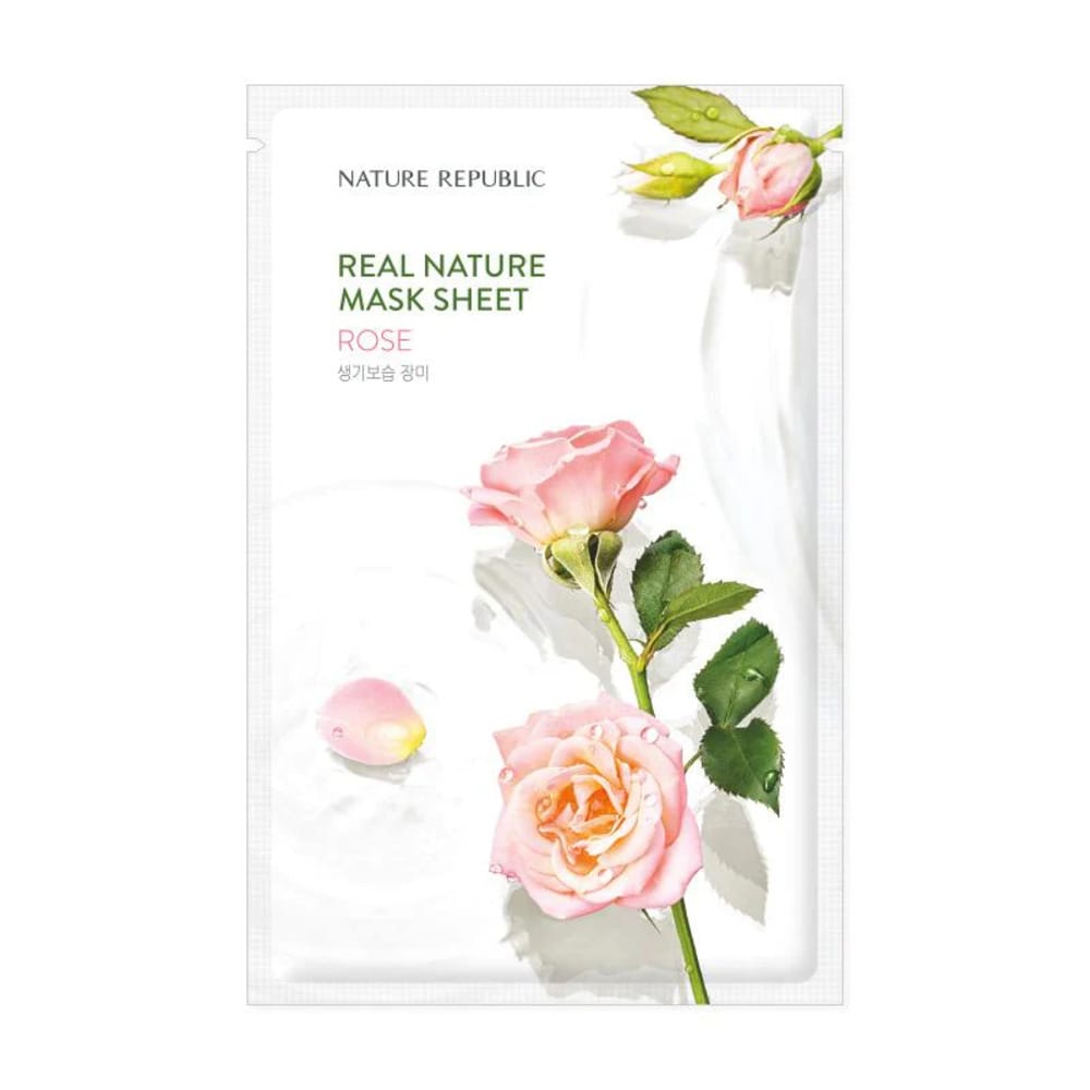 Увлажняющая тканевая маска для лица Real Nature Mask Sheet Rose, 23 мл
