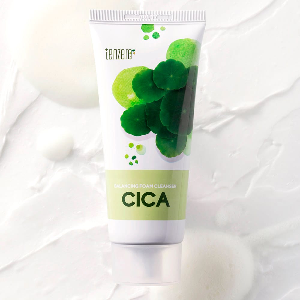 Крем-пенка для лица очищающая Tenzero Balancing Foam Cleanser Cica, 100 мл - фото 3