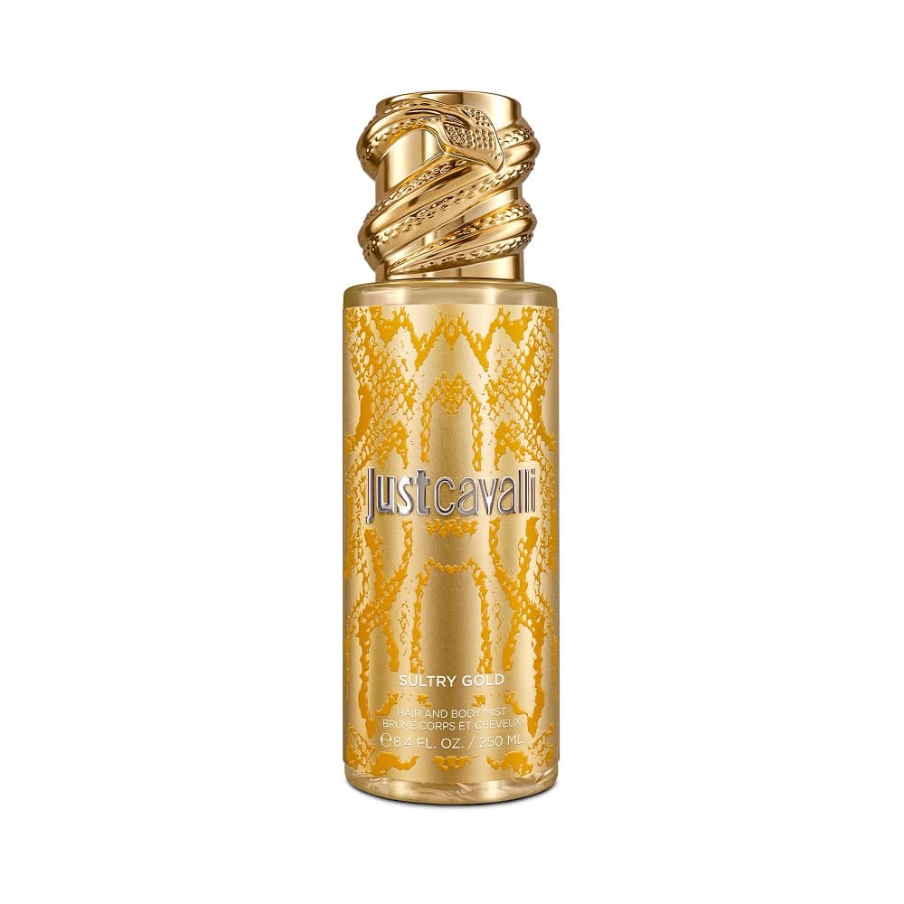 Парфюмированный мист для волос и тела Just Cavalli Sultry Gold, 250 мл