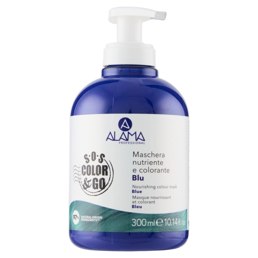 Питательная оттеночная маска для волос Nourishing Colour Mask, Тон Голубой (Blue), 300 мл