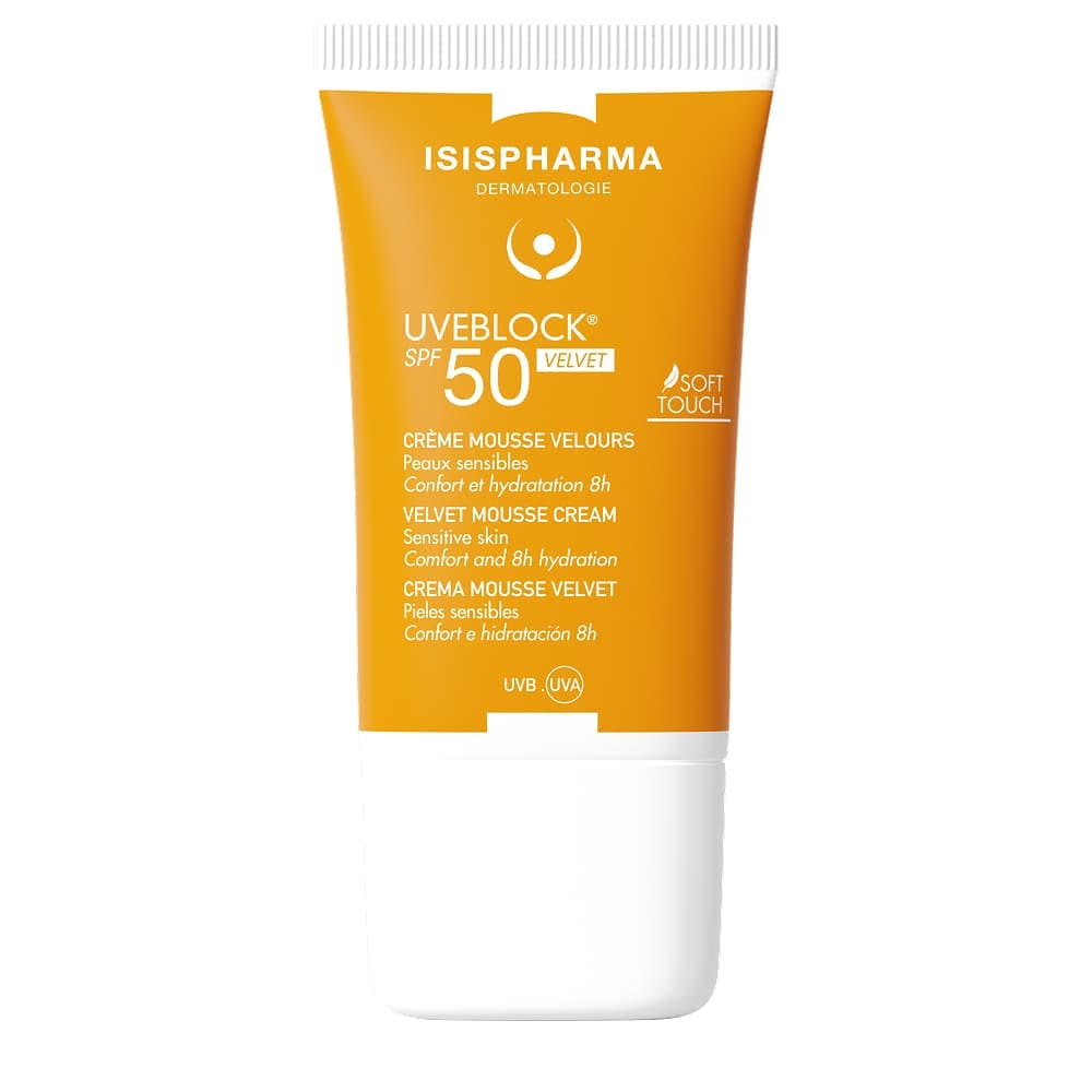 Isispharma Uveblock Velvet SPF 50 Крем солнцезащитный с SPF 50, 40 мл