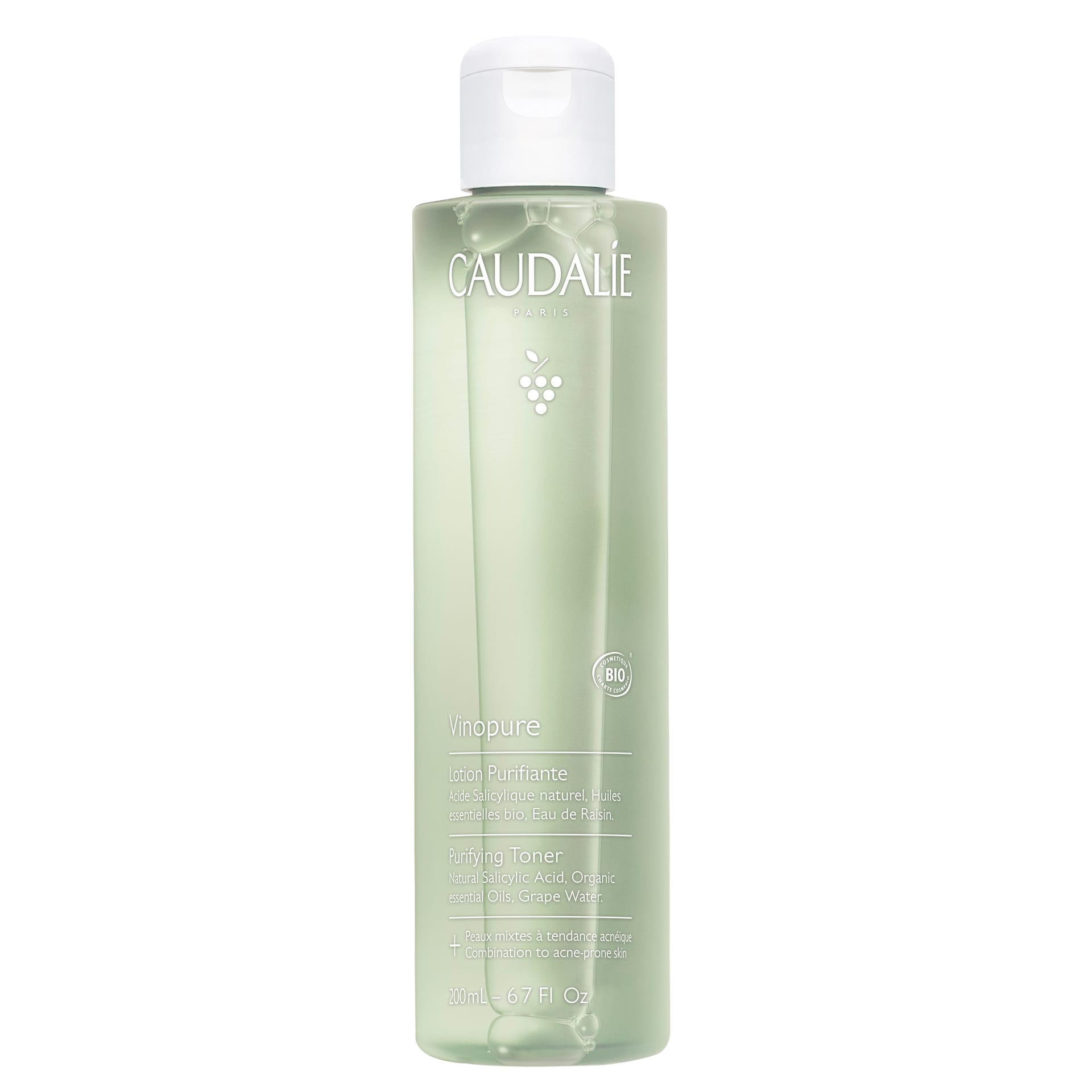 Очищающий тоник для комбинированной и проблемной кожи Vinopure Lotion Purifiante, 200 мл