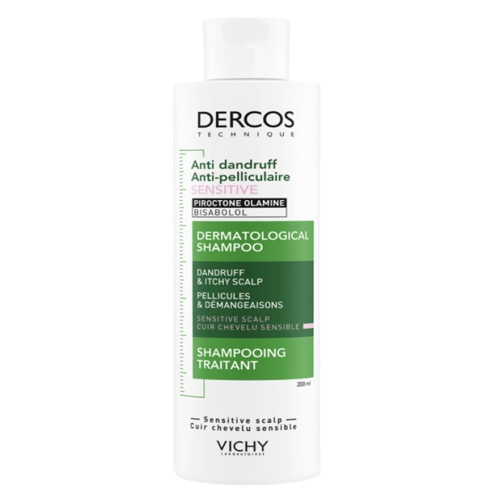 Интенсивный шампунь-уход Dercos против перхоти для чувствительной кожи головы, 200 мл