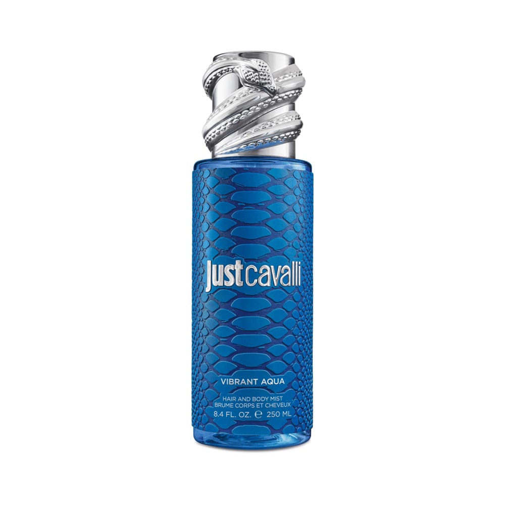 Парфюмированная дымка для волос и тела Just Cavalli Vibrant Aqua, 250 мл