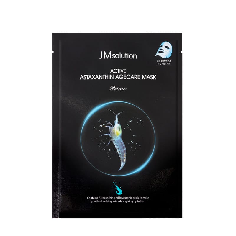 Омолаживающая тканевая маска для увлажнения кожи лица Active Astaxanthin Agecare Mask Prime, 30 мл
