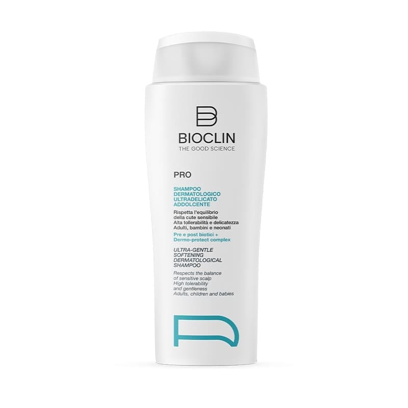 Bioclin Pro Дерматологический шампунь ультра-нежный смягчающий для младенцев, детей и взрослых, 400 мл