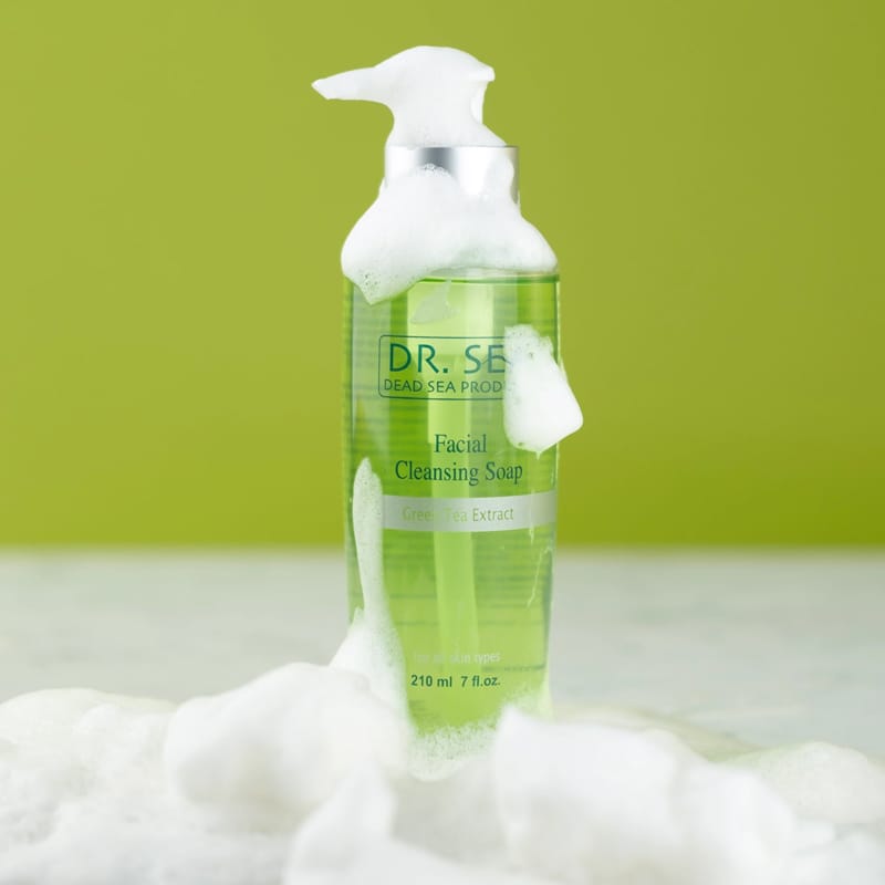Мыло очищающее для лица с экстрактом зеленого чая Facial Cleansing Soap - Green Tea Extract, 210 мл - фото 3