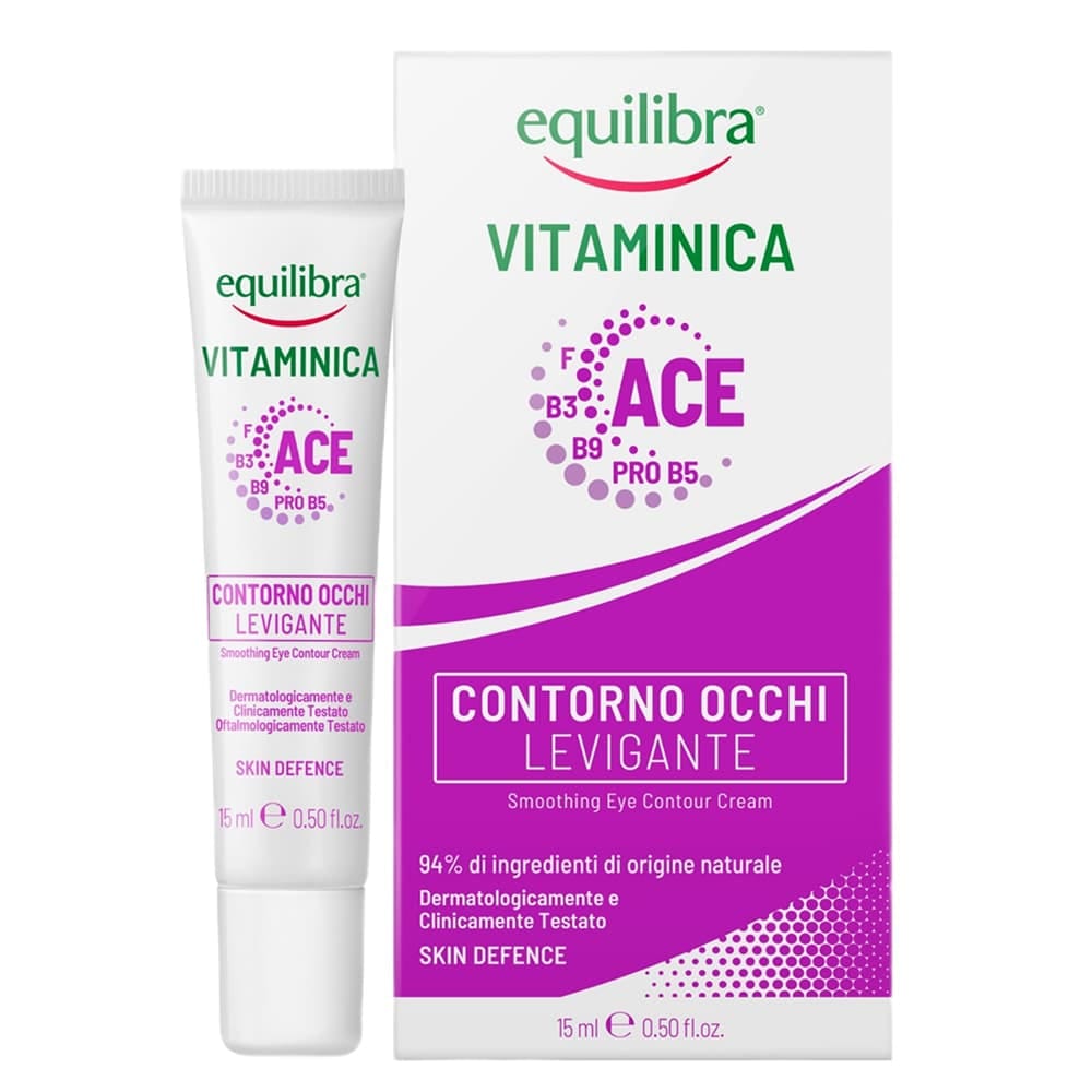 Equilibra Vitaminica Разглаживающий крем для контура глаз, 15 мл