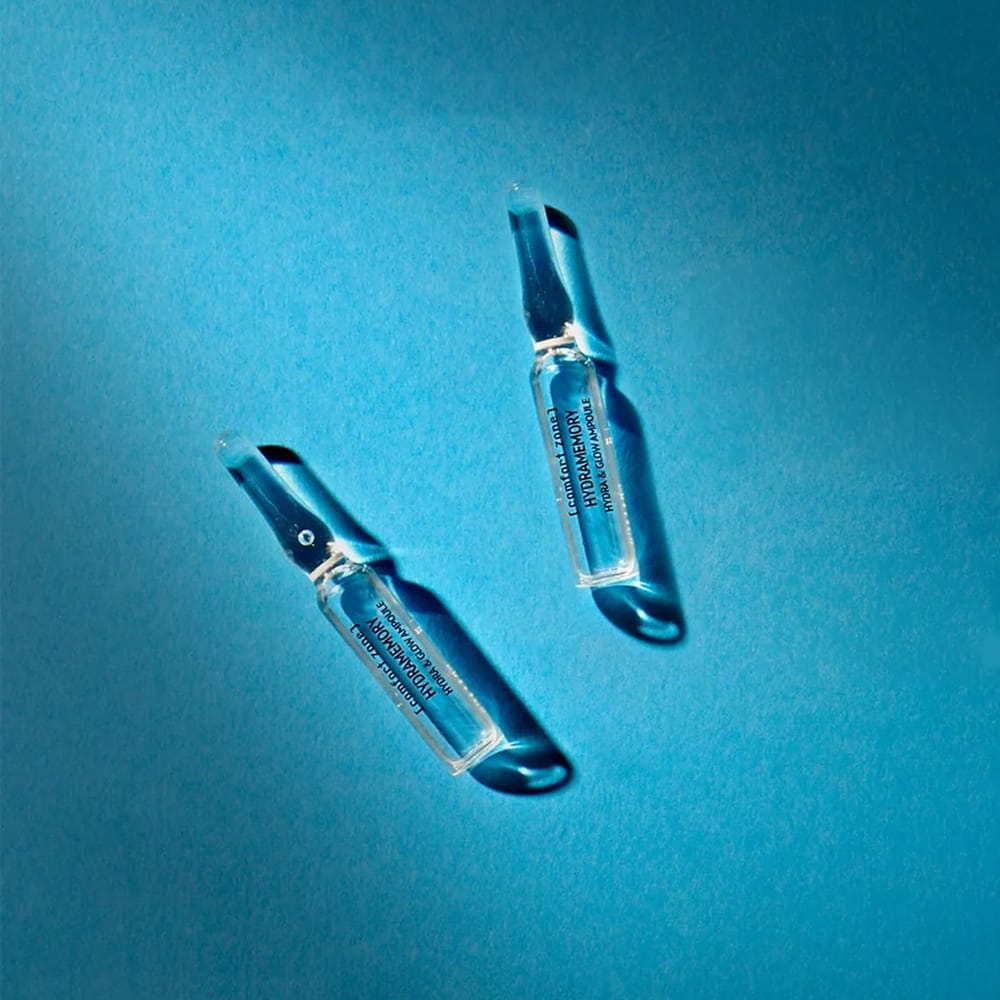 Концентрат увлажнение и сияние HYDRAMEMORY HYDRA&GLOW AMPOULE, 7 шт. х 2 мл - фото 2
