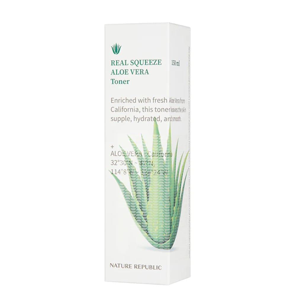 Увлажняющий тонер для упругости и гладкости кожи лица Real Squeeze Aloe Vera Toner, 150 мл - фото 3