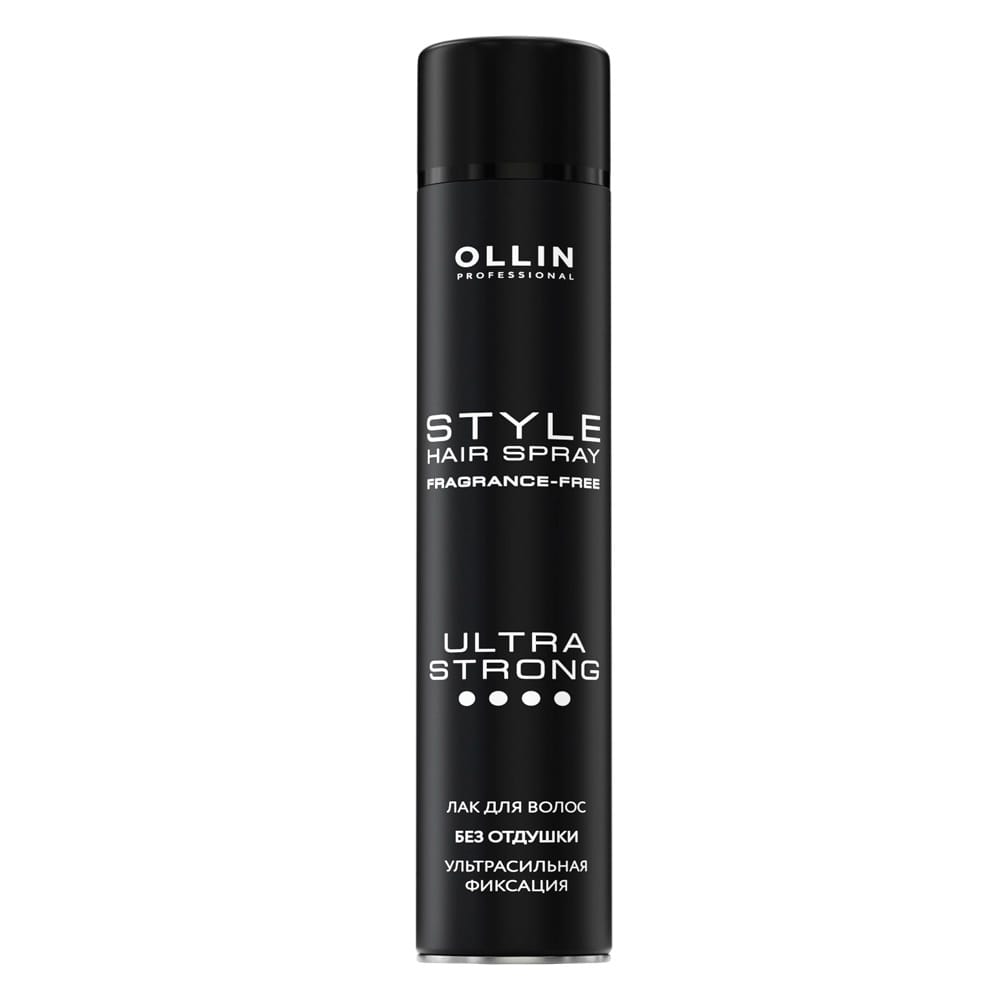 Ollin Style Лак для волос ультрасильной фиксации без отдушки