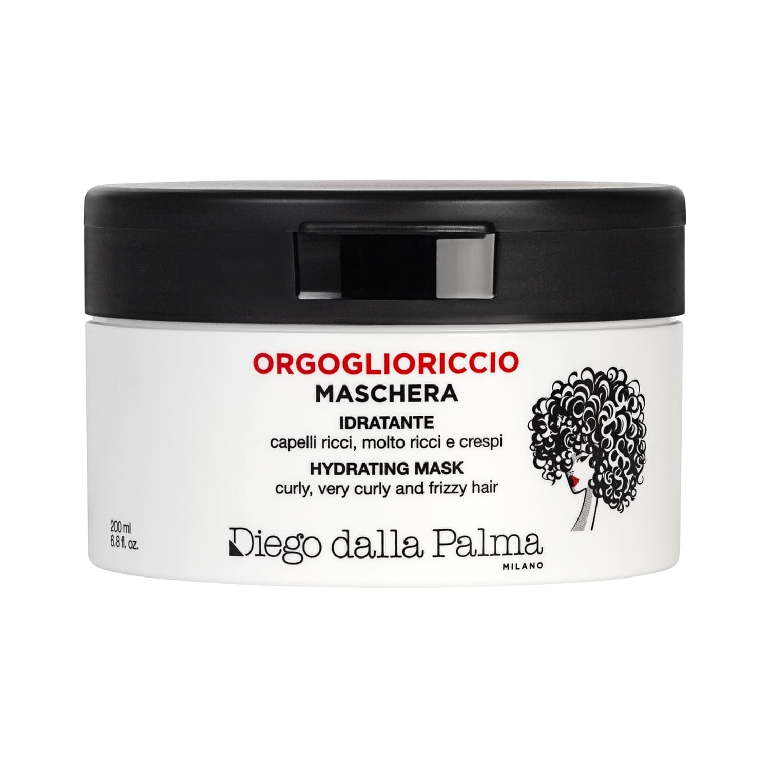 Увлажняющая маска для волос ORGOGLIORICCIO HYDRATING MASK, 200 мл