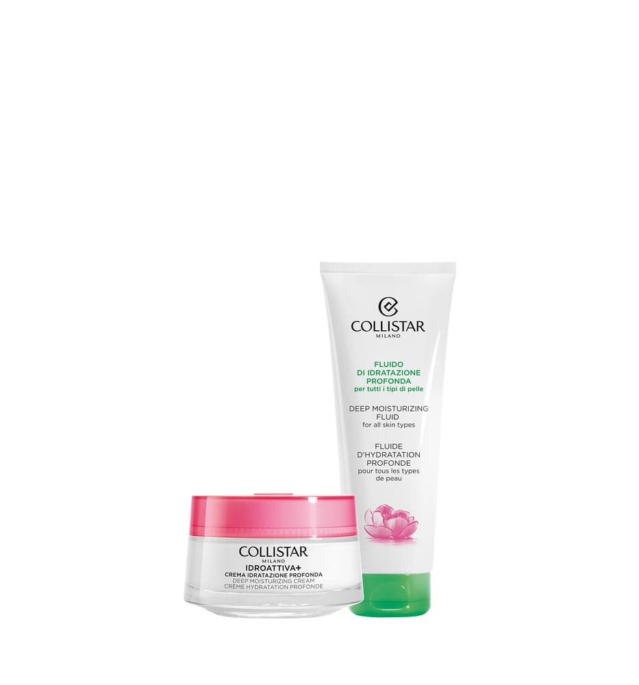 Набор косметический (Глубокоувлажняющий крем для лица Idroattiva+/Deep Moisturizing Cream,50мл+Флюид для тела глубокого увлажнения для всех типов кожи Deep Moisturizing Fluid,100мл) - фото 2