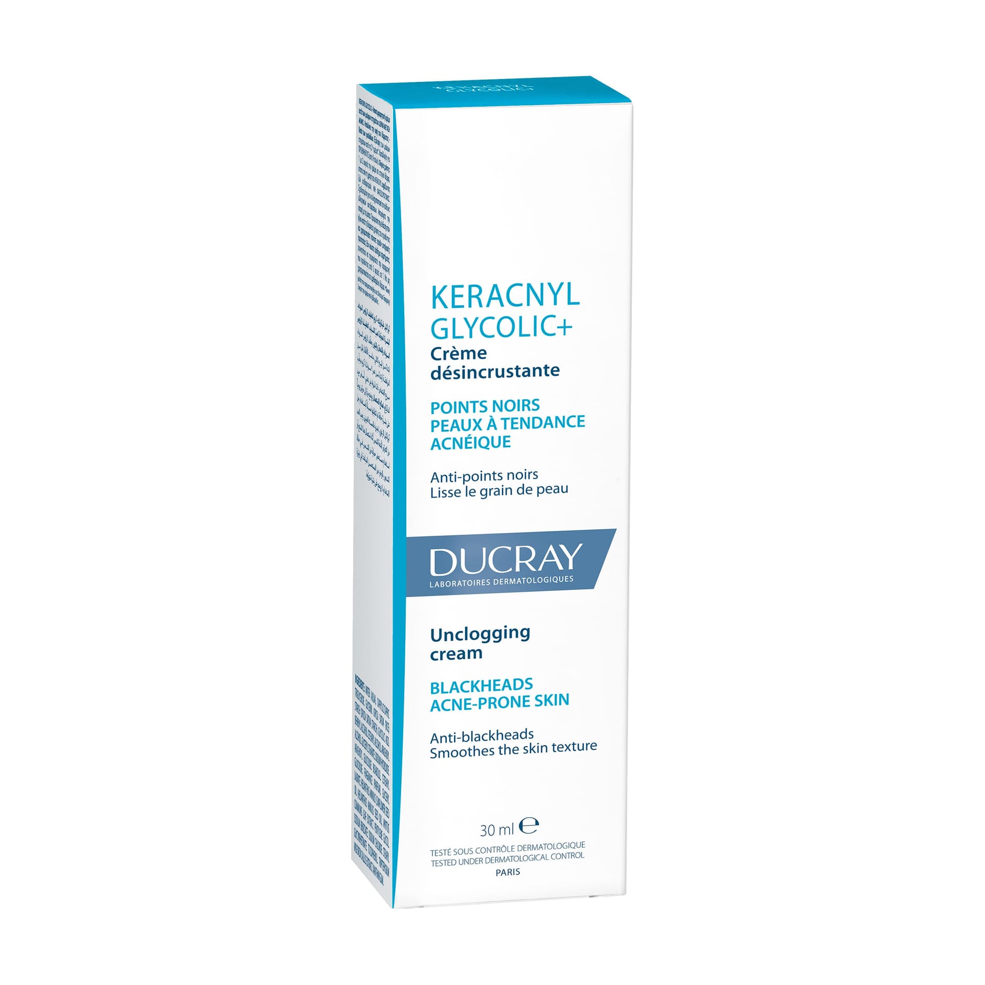 Ducray Keracnyl Glycolic + Очищающий матирующий крем против закупоривания пор, черных точек и жирного блеска, 30 мл - фото 3