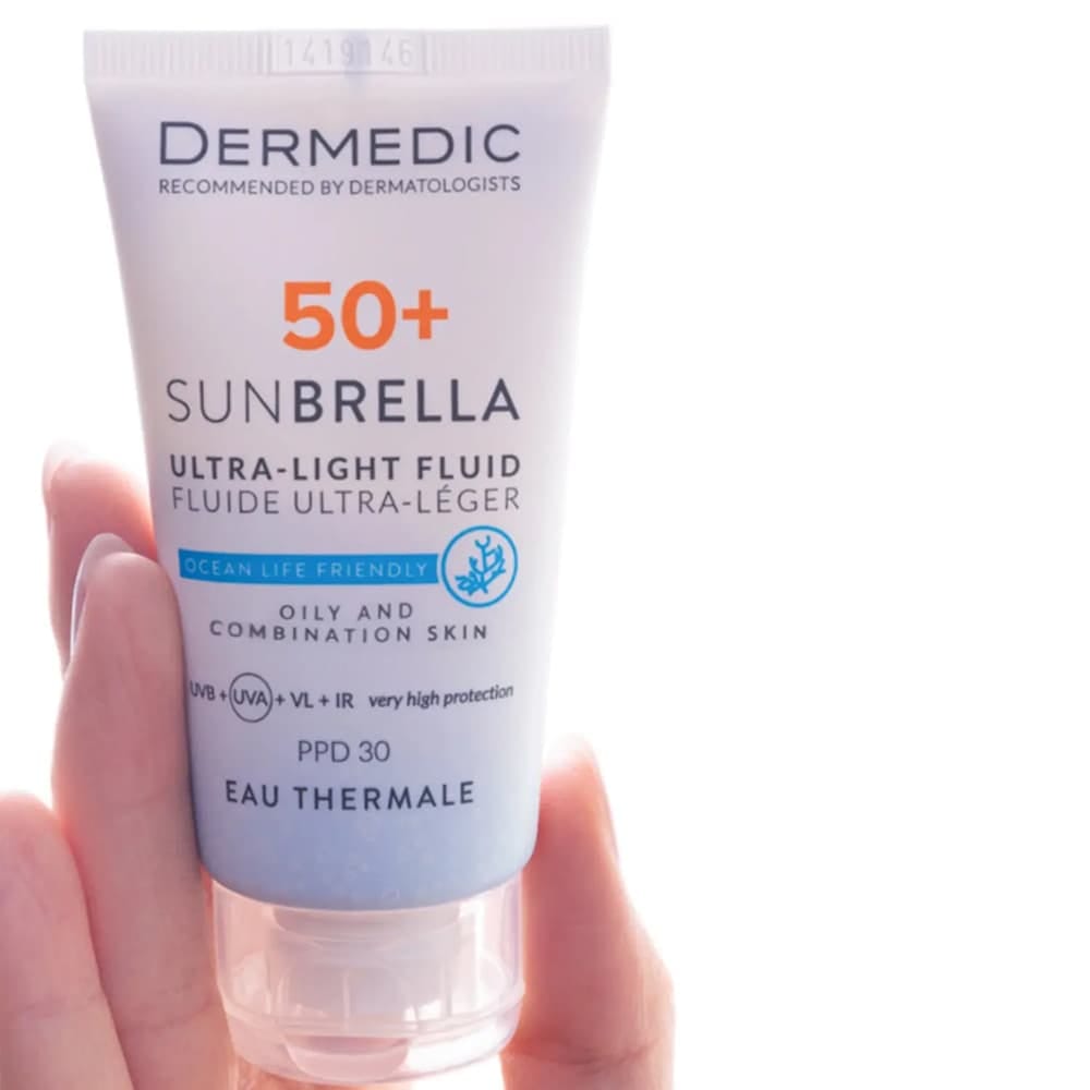 DERMEDIC SUNBRELLA Ультралегкий флюид SPF 50+ для жирной и комбинированной кожи, 40 мл - фото 2
