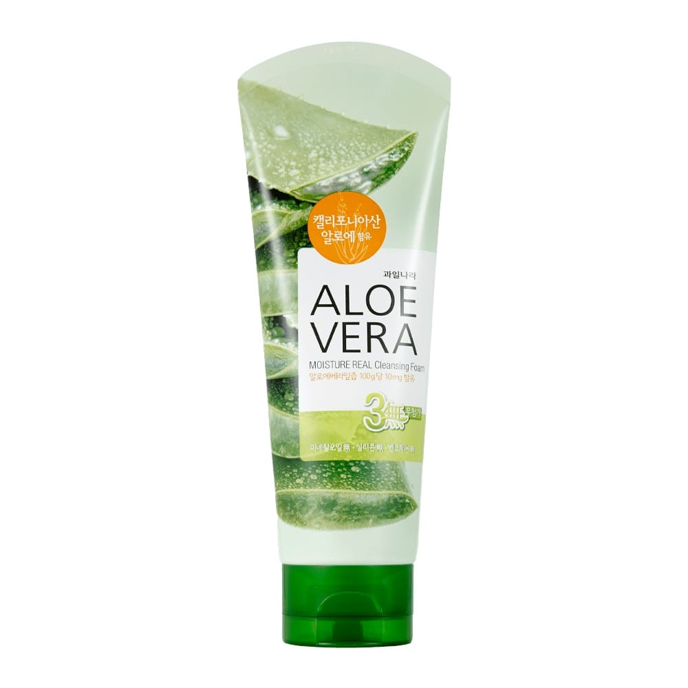 Пенка для умывания увлажняющая Kwailnara Aloevera Moisture Real Cleansing Foam, 150 гр