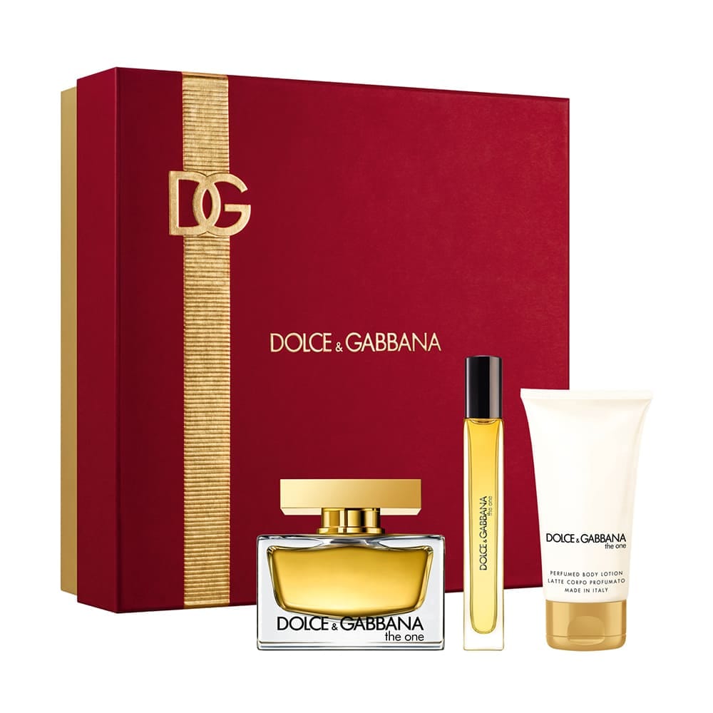Набор парфюмерно-косметический Dolce&Gabbana The One (Парфюмерная вода, 75 мл + Лосьон для тела парфюмированный, 50 мл + Парфюмерная вода, 10 мл)