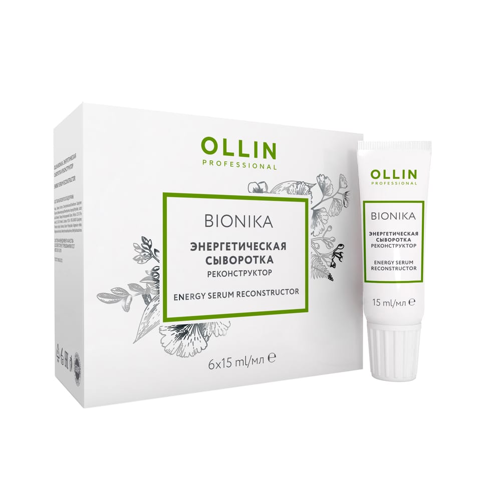 Ollin BioNika Сыворотка энергетическая реконструктор 15мл х 6шт