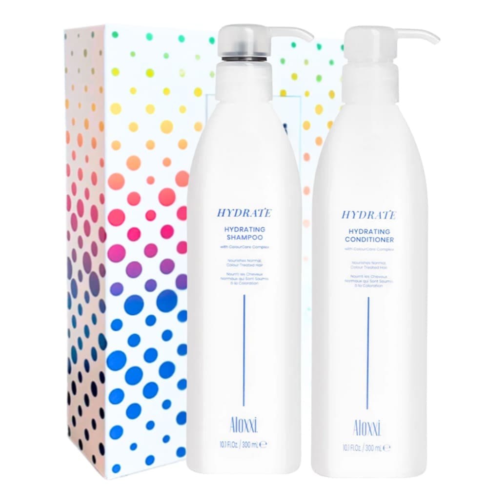 Набор Aloxxi Hydrating (Увлажняющий шампунь для волос Aloxxi Hydrating Shampoo 300 мл., Увлажняющий кондиционер для волос Aloxxi Hydrating Conditioner, 300 мл.)