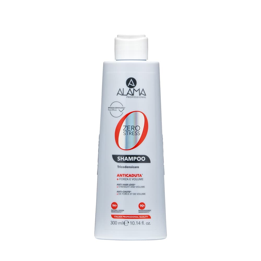 Alama-Шампунь против выпадения волос укрепляющий, придающий объём Alama ZERO STRESS SHAMPOO, 300 мл