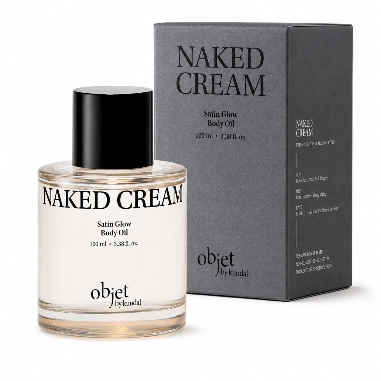 Увлажняющее сухое масло для тела Objet Satin Glow Body Oil Naked Cream, 100 м - фото 2