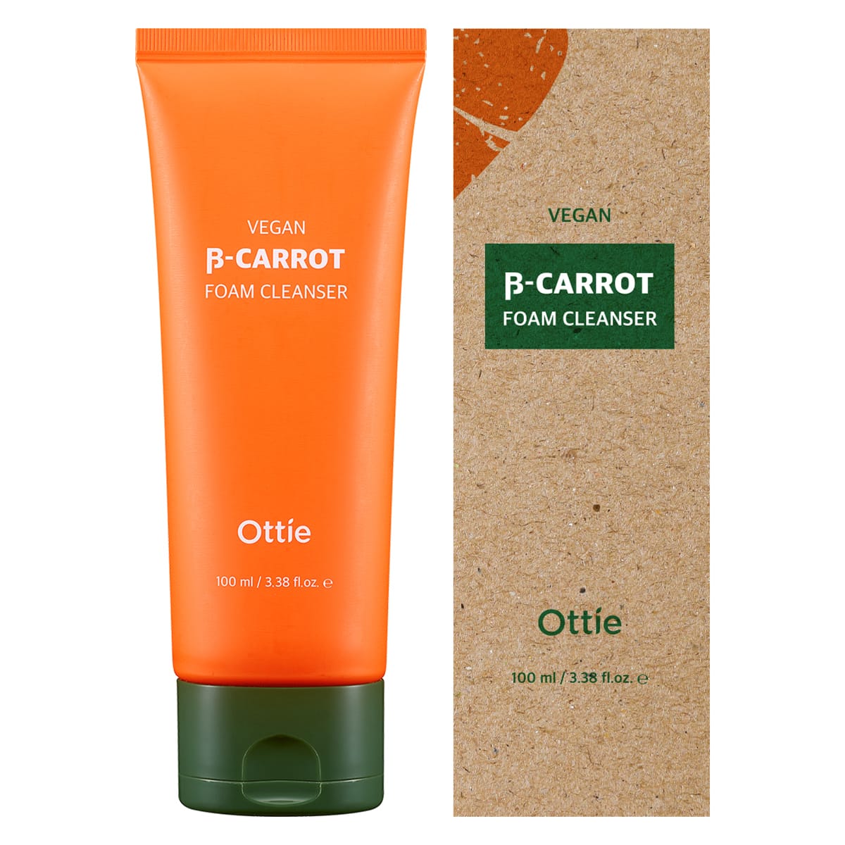 Пенка для умывания с соком моркови Vegan Beta-Carrot Foam Cleanser, 100 мл