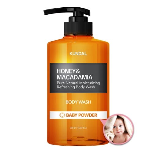 Гель для душа KUNDAL HONEY & MACADAMIA PURE BODY WASH BABY POWDER, 500 мл