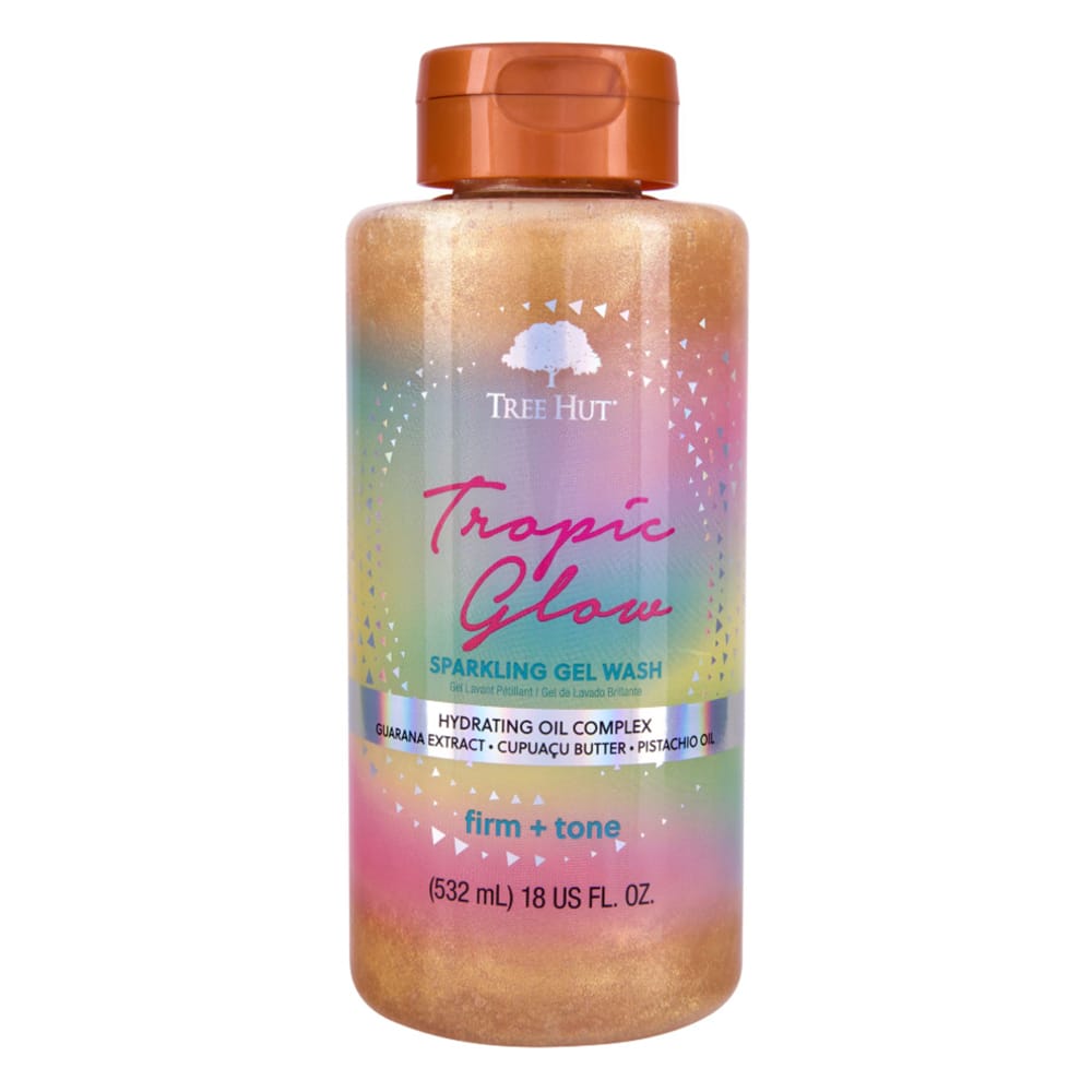 Гель для душа с шиммером с ароматом миндаля и сандала Tropic Glow