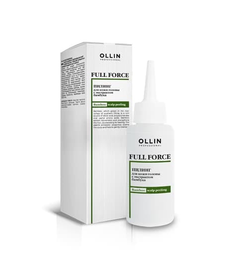 Ollin Full Force Пилинг для кожи головы с экстрактом бамбука, 80 мл