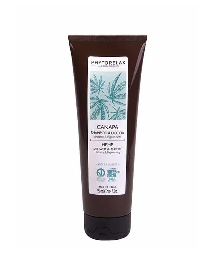 Шампунь+ гель для душа с конопляным маслом (2в1) Hemp shower shampoo, 250 мл