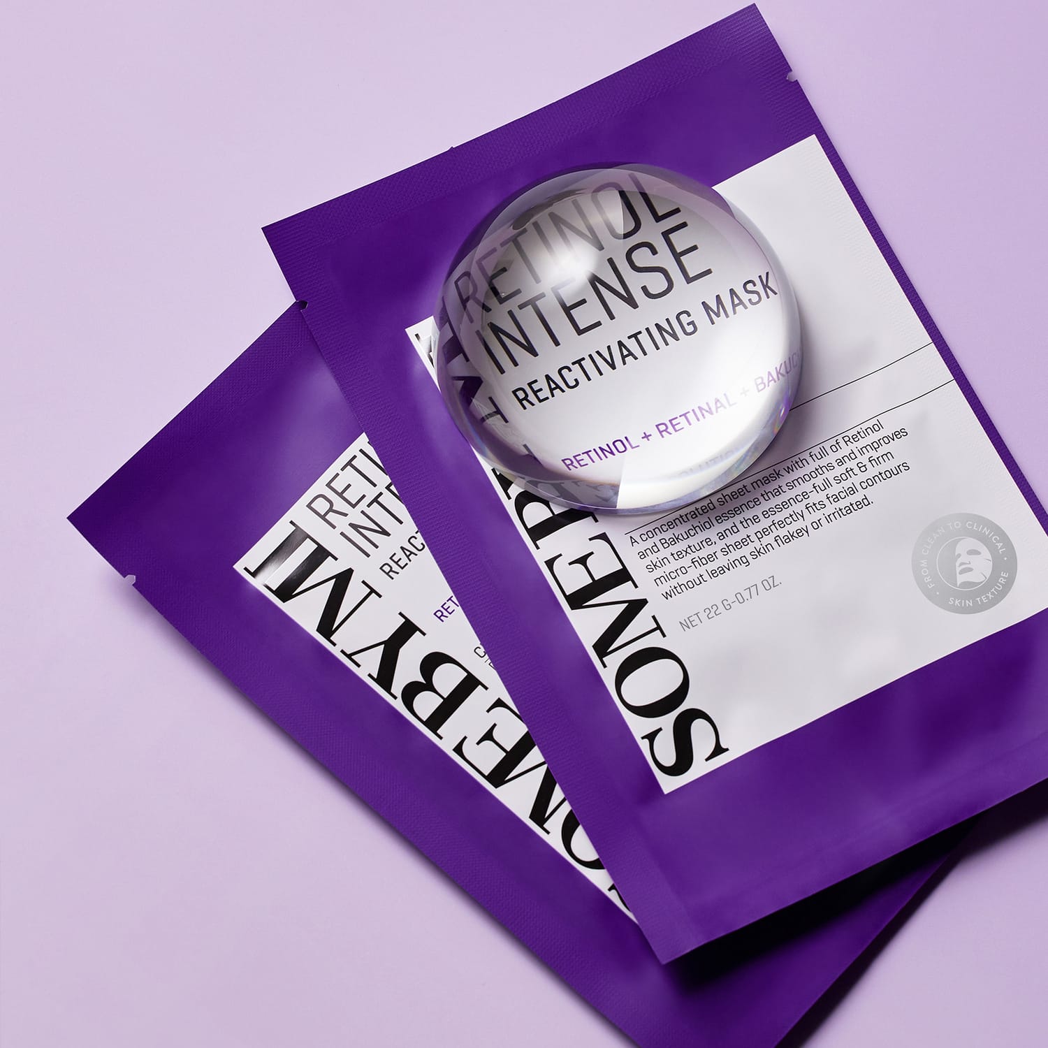Разглаживающая, увлажняющая антивозрастная тканевая маска для лица Retinol Intense Reactivating Mask, 22 г - фото 4