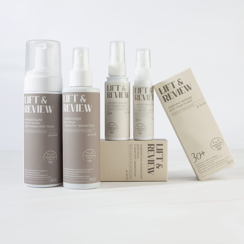 Очищающая мусс-пенка для умывания лица Masstige Lift & Review Cleansing Foam, 150 мл - фото 2