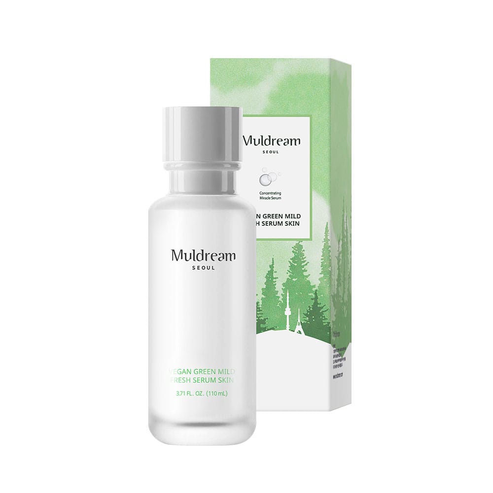 Освежающая сыворотка-тонер для лица Vegan Green Mild Fresh Serum Toner, 110 мл