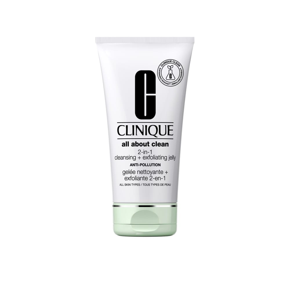 Очищающее и отшелушивающее желе 2-в-1 Clinique All About Clean 2-in-1 Cleansing + Exfoliating Jelly Anti-Pollution