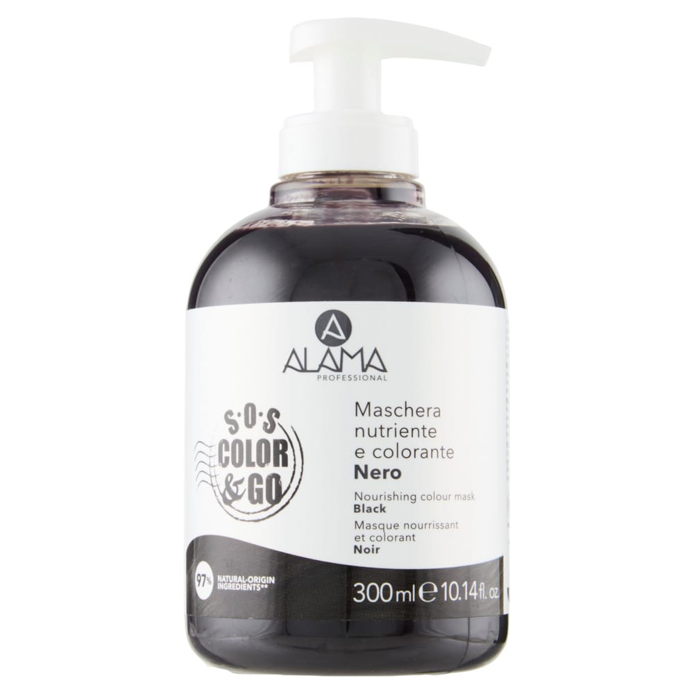 Питательная оттеночная маска для волос Nourishing Colour Mask, тон Чёрный (Black), 300 мл