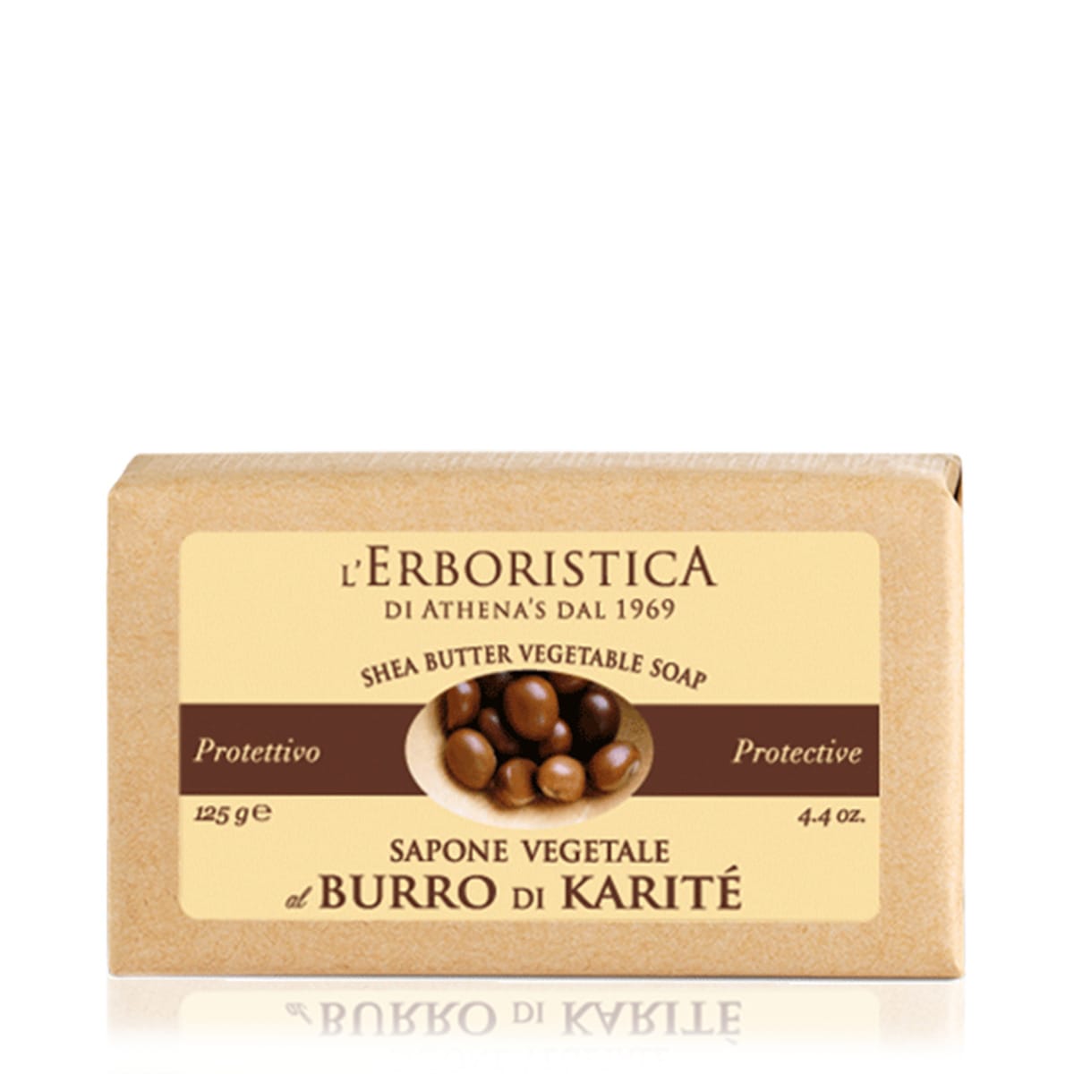 Мыло туалетное твердое защитное с маслом Ши L'Erboristica Vegetable Soap, 100 г