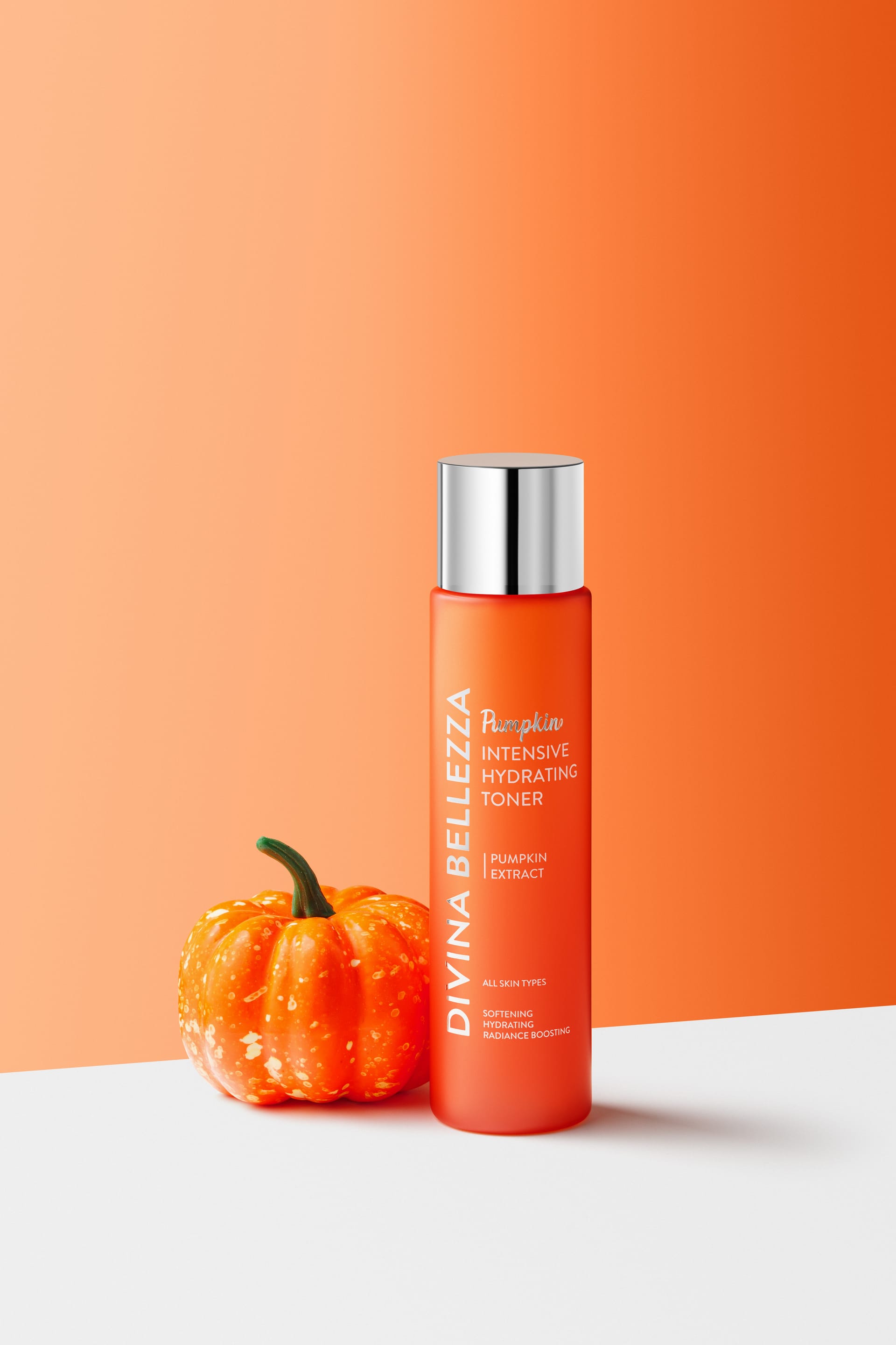 Интенсивно увлажняющий тоник для лица с экстрактом тыквы Divina Bellezza Intensive hydrating toner with pumpkin extract, 200 мл - фото 2