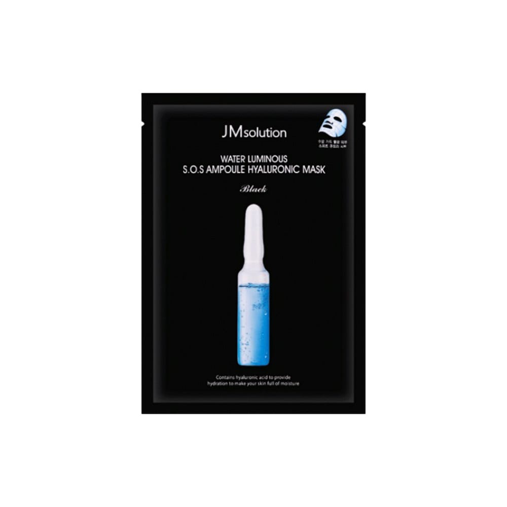 Увлажняющая тканевая маска для лица Water Luminous S.O.S Ampoule Hyaluronic Mask Plus Black, 30 мл