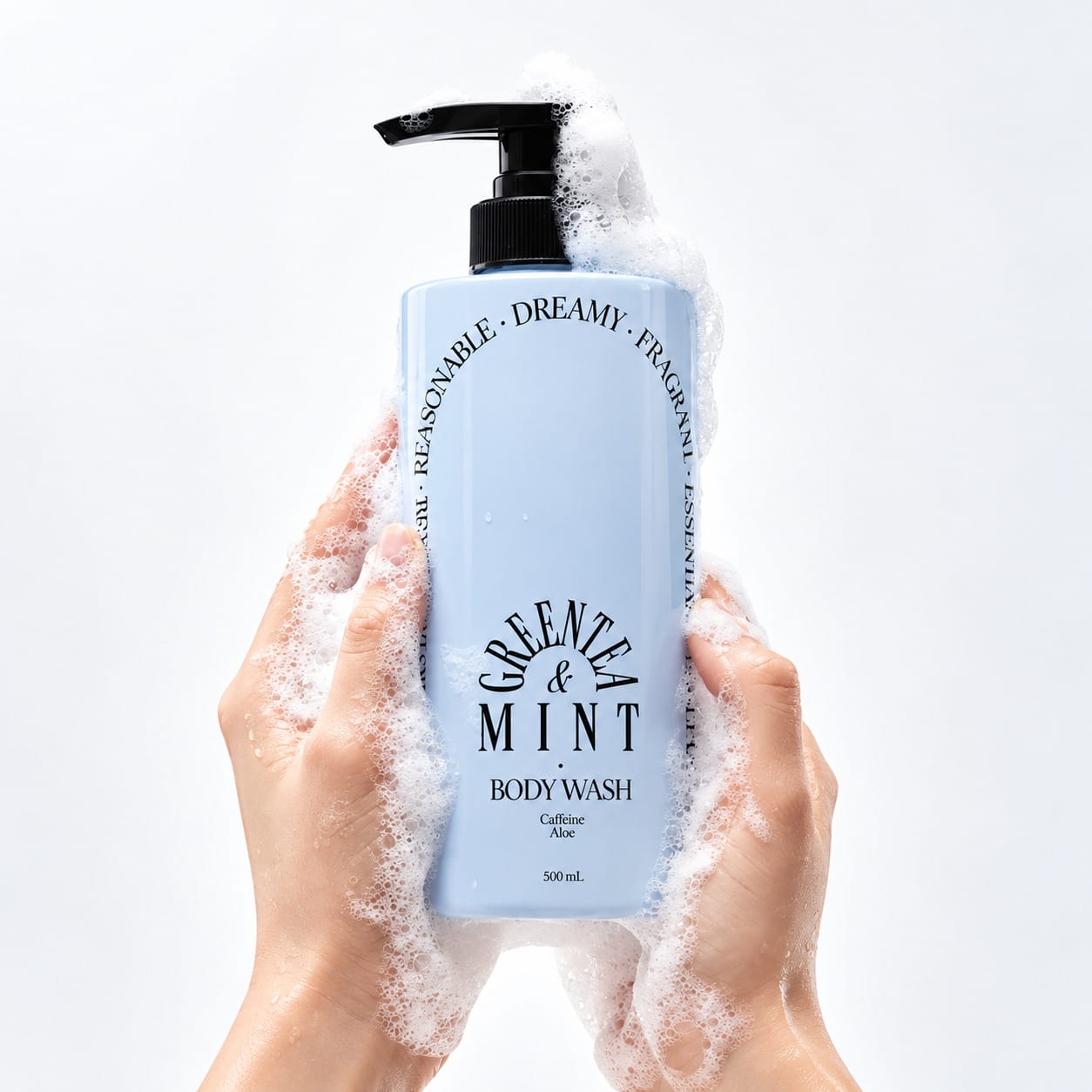 Гель для душа с охлаждающим эффектом для проблемной кожи Greentea & Mint Coollime Acne Body Wash, 500 мл - фото 2