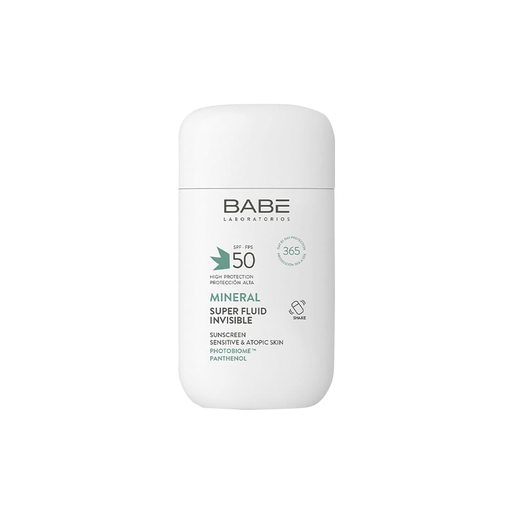 LABORATORIOS BABE Минеральный солнцезащитный суперфлюид для лица SPF50 для чувствительной и атопической кожи,50мл