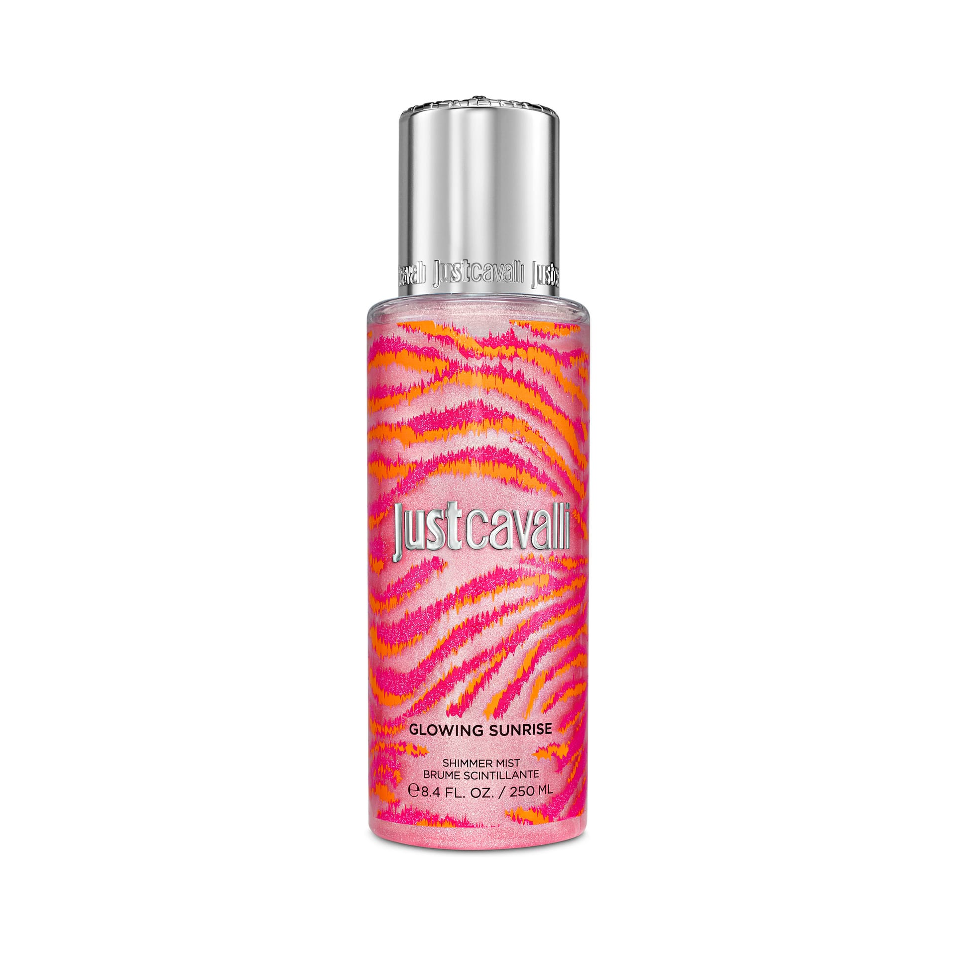 Парфюмированный мист для тела с эффектом мерцания Just Cavalli Glowing Sunrise, 250 мл