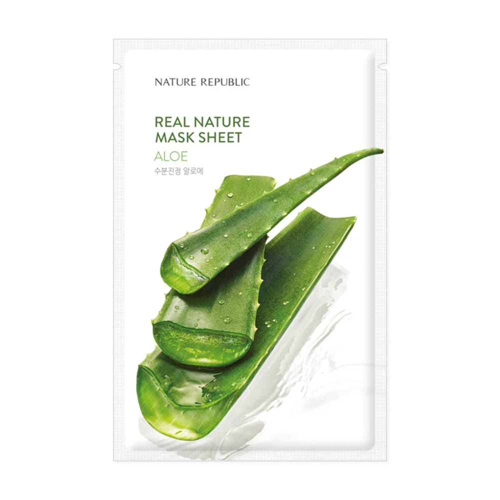 Успокаивающая тканевая маска для лица Real Nature Mask Sheet Aloe, 23 мл