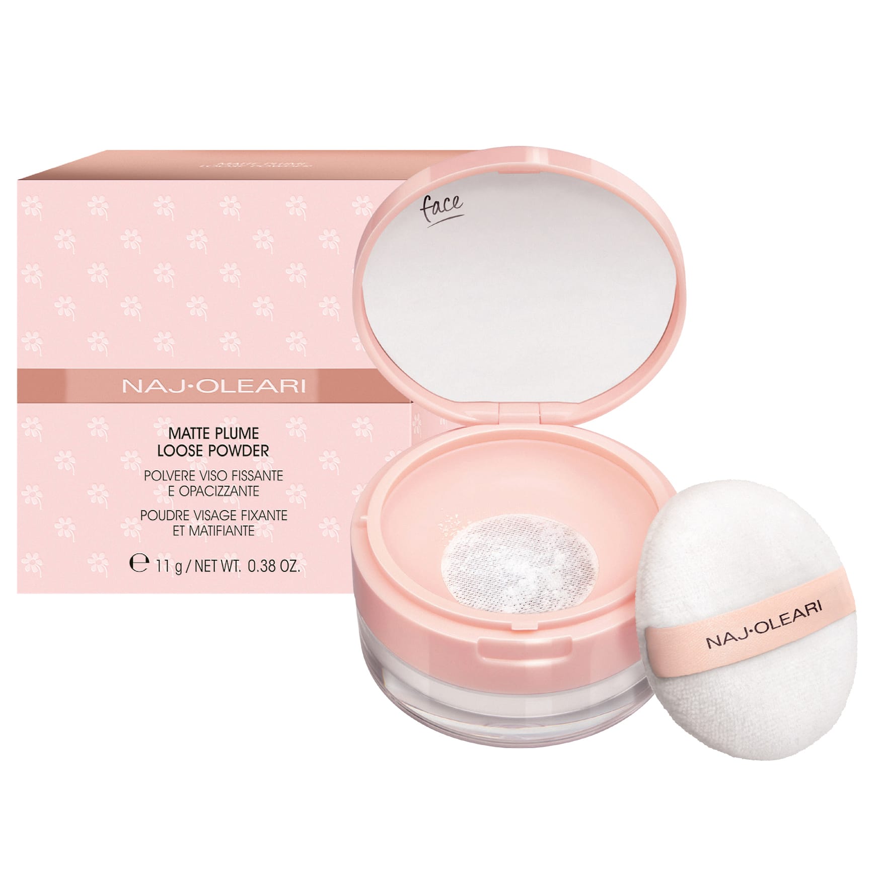 Матирующая рассыпчатая пудра NAJ-OLEARI MATTE PLUME LOOSE POWDER, тон Clear, 11 г - фото 2