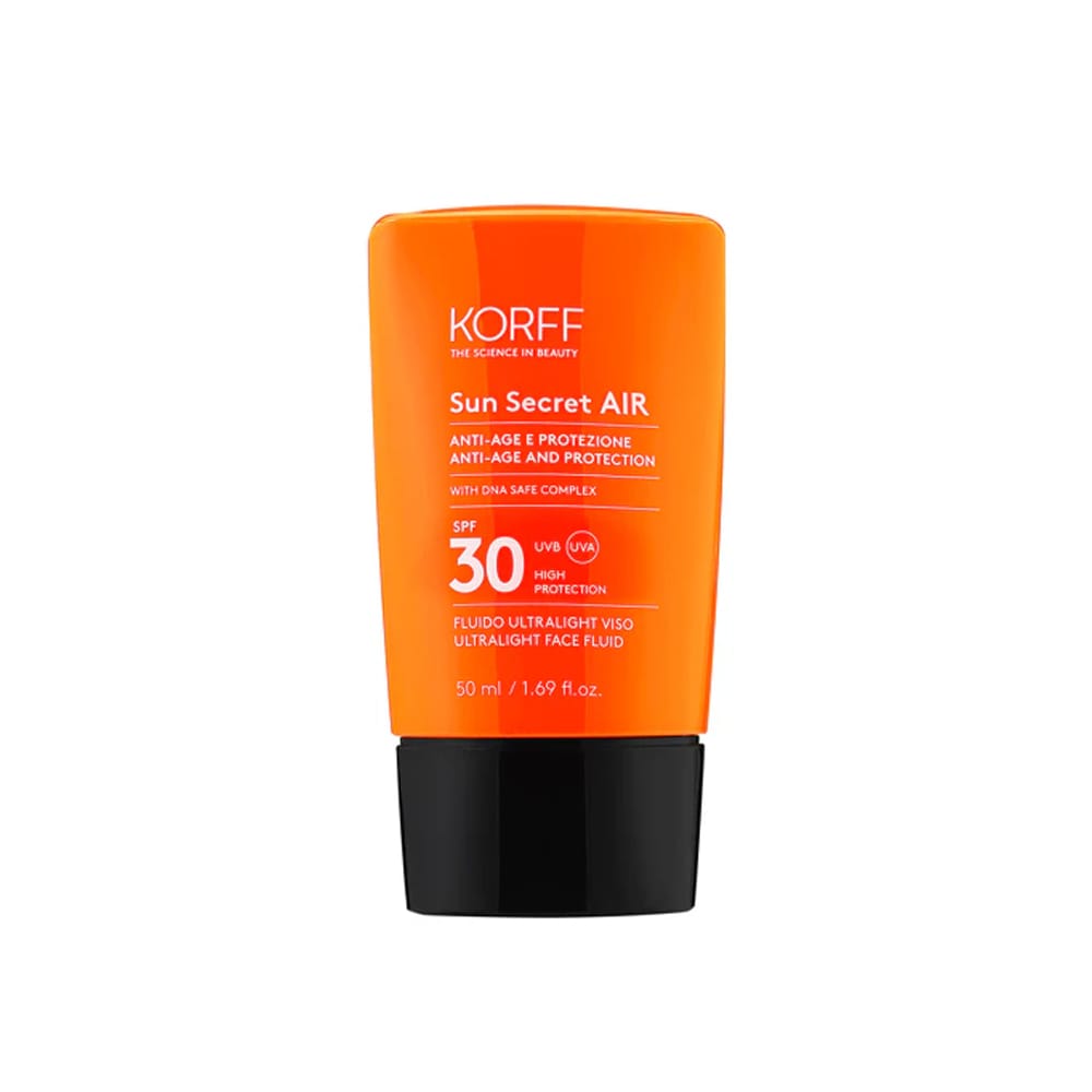 Антивозрастной и солнцезащитный ультралегкий флюид для лица Sun Secret Air Anti-Age And Protection Ultralight Face Fluid Spf 30, 50 мл