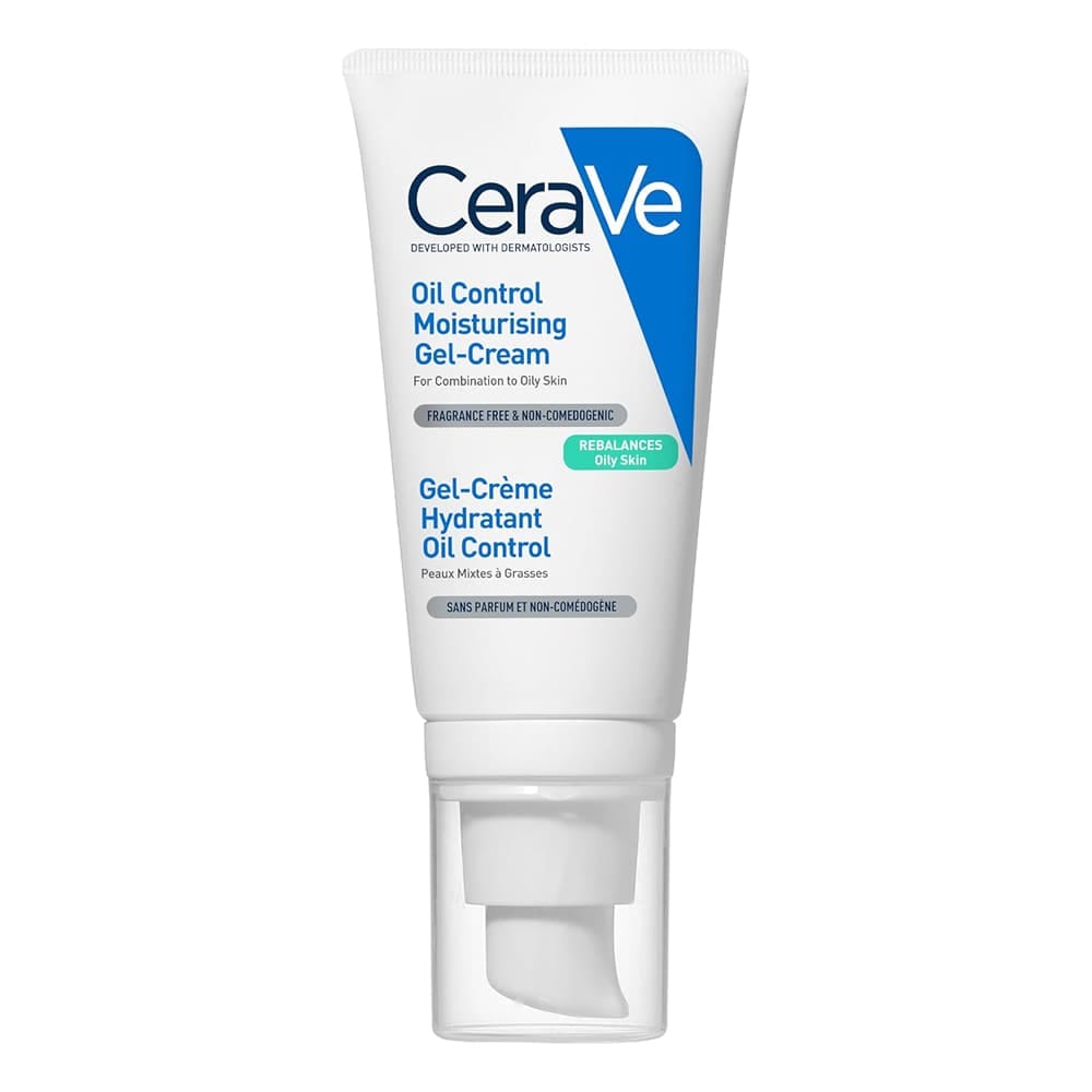 Гель-крем увлажняющий для жирной и комбинированной кожи лица Cerave, 52 мл