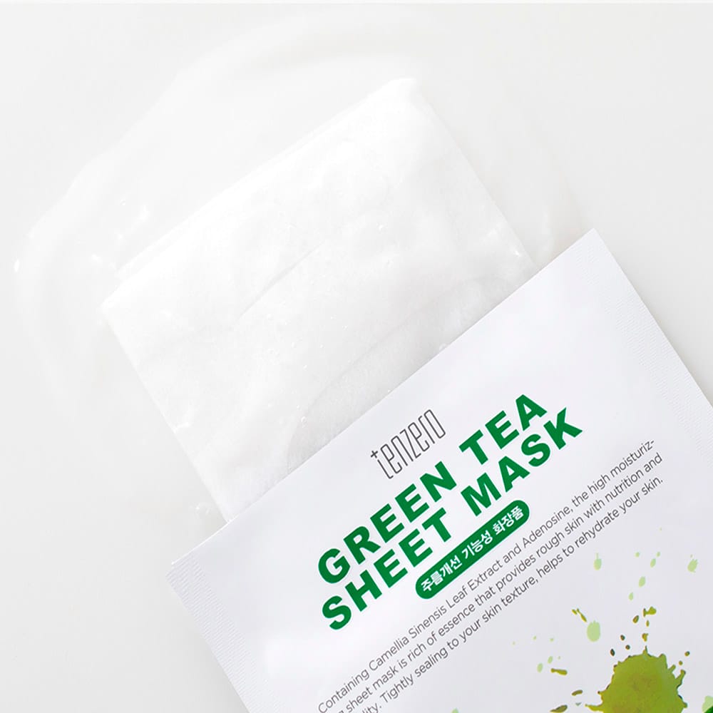 Увлажняющая, питательная тканевая маска для лица Tenzero Green Tea Sheet Mask, 25 мл - фото 2